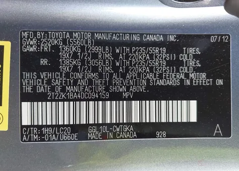 2T2ZK1BA4DC094159